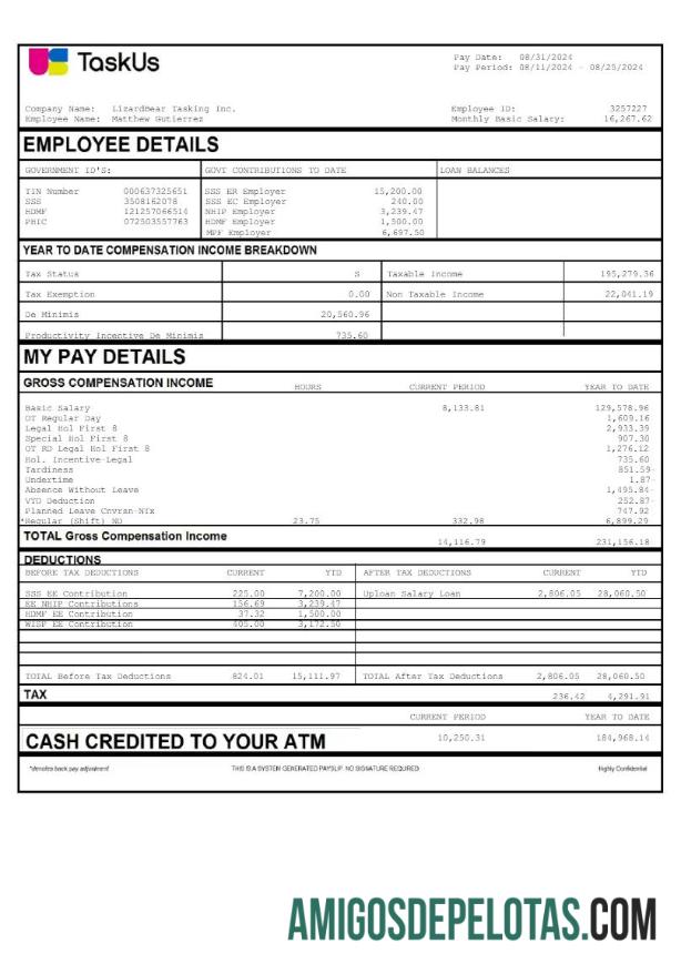 Em branco Modelo de ganhos de tarefas TaskUs LizardBear em formatos Word e PDF.pdf, 1